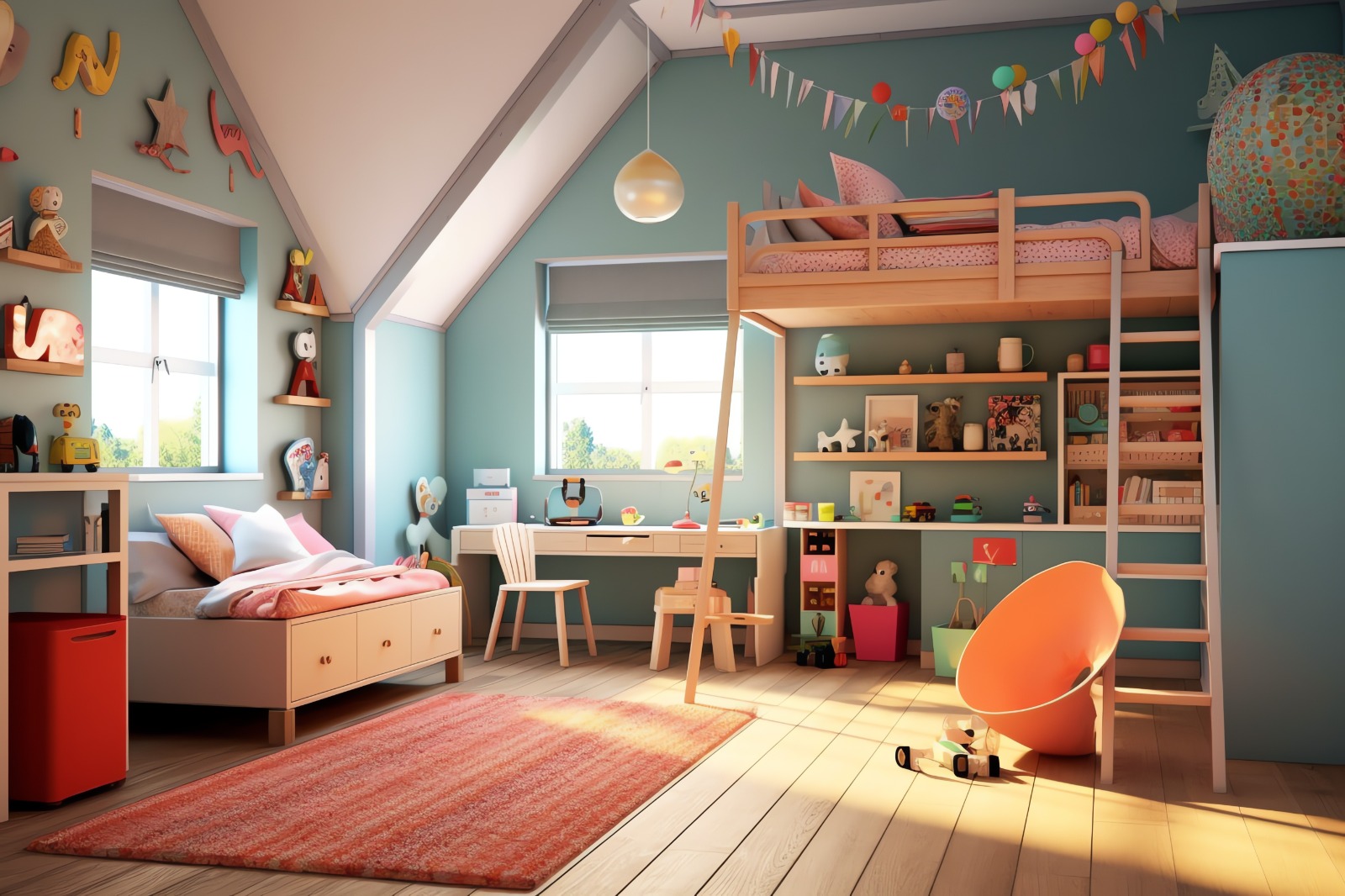 Kids room furniture set